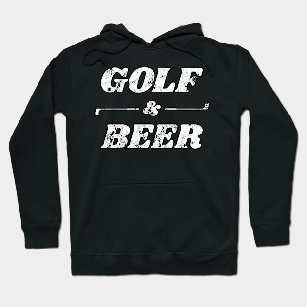 Golf and Beer Fanatics Hoodie by c1337s